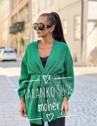 Taranko sweter moher moherowy wiązany kardigan luźny puszysty 42
