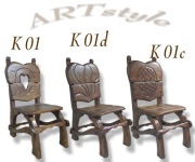 Meble drewniane, masywne, model K01 ARTstyle