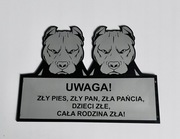 Wyjątkowe tabliczki uwaga pies duży wybór doberman, amstaff owczarek