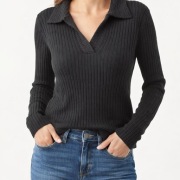 Czarny damski sweter Bonprix rozm 40/42