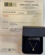 Naszyjnik Ze Złota 1,81GR 14K(585) I Diamentem Naturalnym 1,06CT