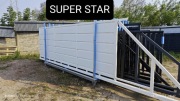 Brama przesuwna panelowa pełna 5mx1,42m SUPER STAR,ocynk ogniowy+ Ral