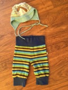 zestaw: spodenki + czapeczka 0-3 m.