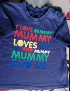 Bluzka koszulka T-shirt F&F z krótkim rękawem r.92