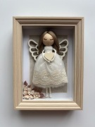 Anioł Stróż ręcznie robiony Handmade Prezent na święta, narodziny