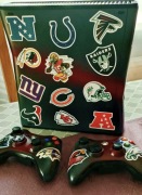 Xbox 360 RGH 500GB NFL Edition + 2 pady | red LED | sound mod | custom