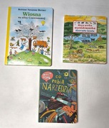 Książki dla dzieci 3 szt Wiosna na ulicy czereśniowej, co robią narzędzia