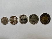 Komplet monet Uzbekistan 50/100/200/500/1000 som