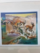 Somalia 2000 Mi  blok 70  krokodyl idealna pozycja 