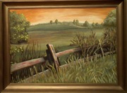 "Łąka" - obraz olejny na płótnie 50x70 cm 