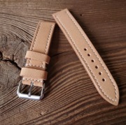 Pasek do zegarka 20 mm handmade skóra naturalna ręcznie robiony vintage 