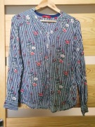 Koszula w paski i kwiaty 38 M s. Oliver wiskoza