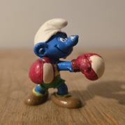 Schleich smerf smurf bokser figurka model wycofany z 1980 r.
