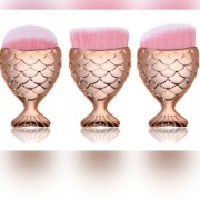 Pędzle do makijażu rybka, syrenka ZESTAW 3 SZTUKI