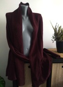 Długi otwarty sweter kardigan L-XL