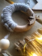 Ozdoba świąteczna w stylu Boho, eko bombka 039