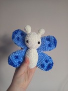Maskotka motylek szydełko handmade Ręcznie robiona zabawka szydełko pluszak