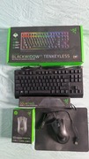 Klawiatura mech. mysz podkładka Razer Deathadder Blackwidow Goliathus