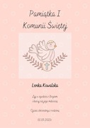 Plakat Pamiątka I Komunii Świętej a4