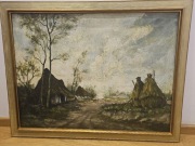 Obraz olejny z Francji 1928 r.