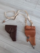 Stare skórzane kabury do pistoletu