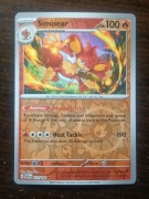REVERSE HOLO Simisear 021/182 Karta POKEMON TCG S&V Paradox rift