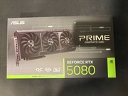 Asus RTX 5080 OC prime, nowa, nierozpakowana, gwarancja