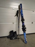 Narty Carving Salomon damski zestaw 