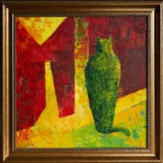 obraz olejny „Czerwone miasto”