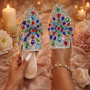 Aurivella klapki z cyrkoniami szpiczaste multicolor EU 39