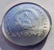 WIETNAM 100 Dong 1986 srebro MENNICZA 