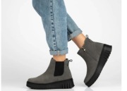 Skórzane botki na platformie Filippo 41 nowe