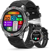 Smartwatch z ekranem AMOLED, latarką LED i funkcjami outdoor