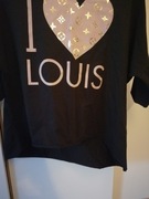 Bluzka, bluza oversize I love Louis piekna