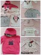 Bluzki, bluzeczki, tuniki dziewczęce, r. 74
