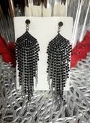 Kolczyki czarne cyrkonie