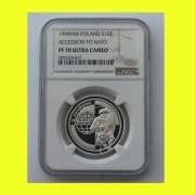 #NGC# WSTĄPIENIE POLSKI DO NATO 1999 10zł PF70 Trójmiasto
