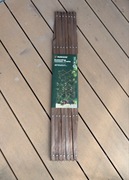 Rozsuwana krata ogrodowa drewniana 200 cm Parkside ciemny brąz