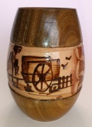 Matero Guampa Terere Yerba Mate Palo Santo + skóra