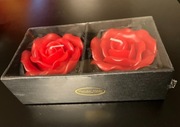 2 świece zapachowe (róża) - 6,5cm 