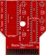Płytka PCB kartridża SuperCart 128kb do Atari XE