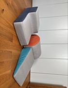 Tor przeszkód dla dziecka z pianki 3 elementy 197cm całość