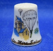 Naparstek Kolekcjonerski Porcelanowy Sainte-Mère-Église 1944