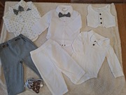 Zestaw eleganckich ubranek niemowlęcych roz. 68 3-6 m-cy dla chłopca 