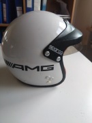 Kask rajdowy Sparco  Mercedes Benz AMG, z daszkiem rozmiar S