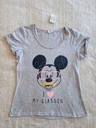 Nowa bawełniana bluzka z krótkim rękawem Myszka Mickey Disney 38 40 42