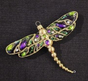 Bombki choinkowe 1szt. Duża piękna szklana ważka szklane ozdoby  bombki 