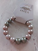 Bransoletka perły szare różowe ecru