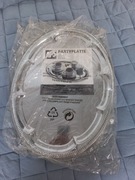 Taca do serwowania metalowa na przyjęcie kolor srebrny 2 sztuki