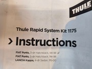 Kit Thule 1175 Fiat Punto, Lancia Kappa